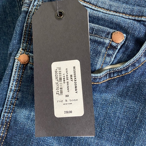 NWT rag & bone Vintage Skinny jeans in May. Size 32. - Picture 10 of 11
